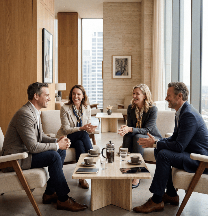 One coordinated team delivers the strategy from start to settlement.